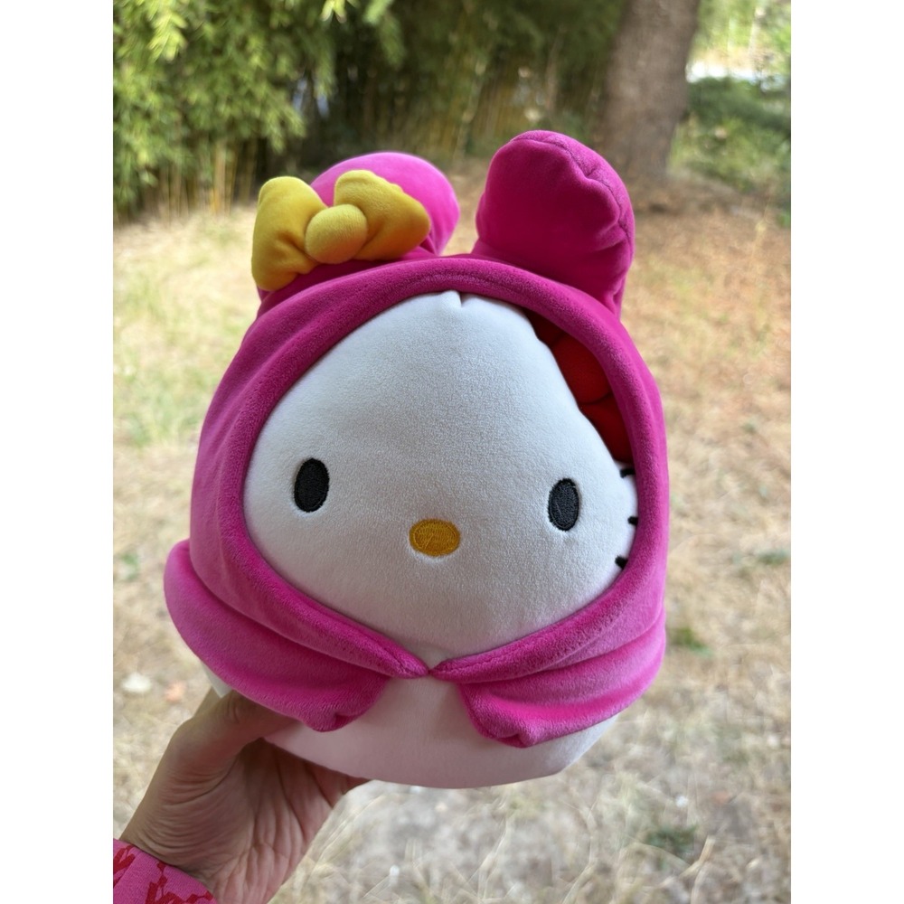 Hello Kitty in My Melody Hoodie Squishmallow Plush Sanrio